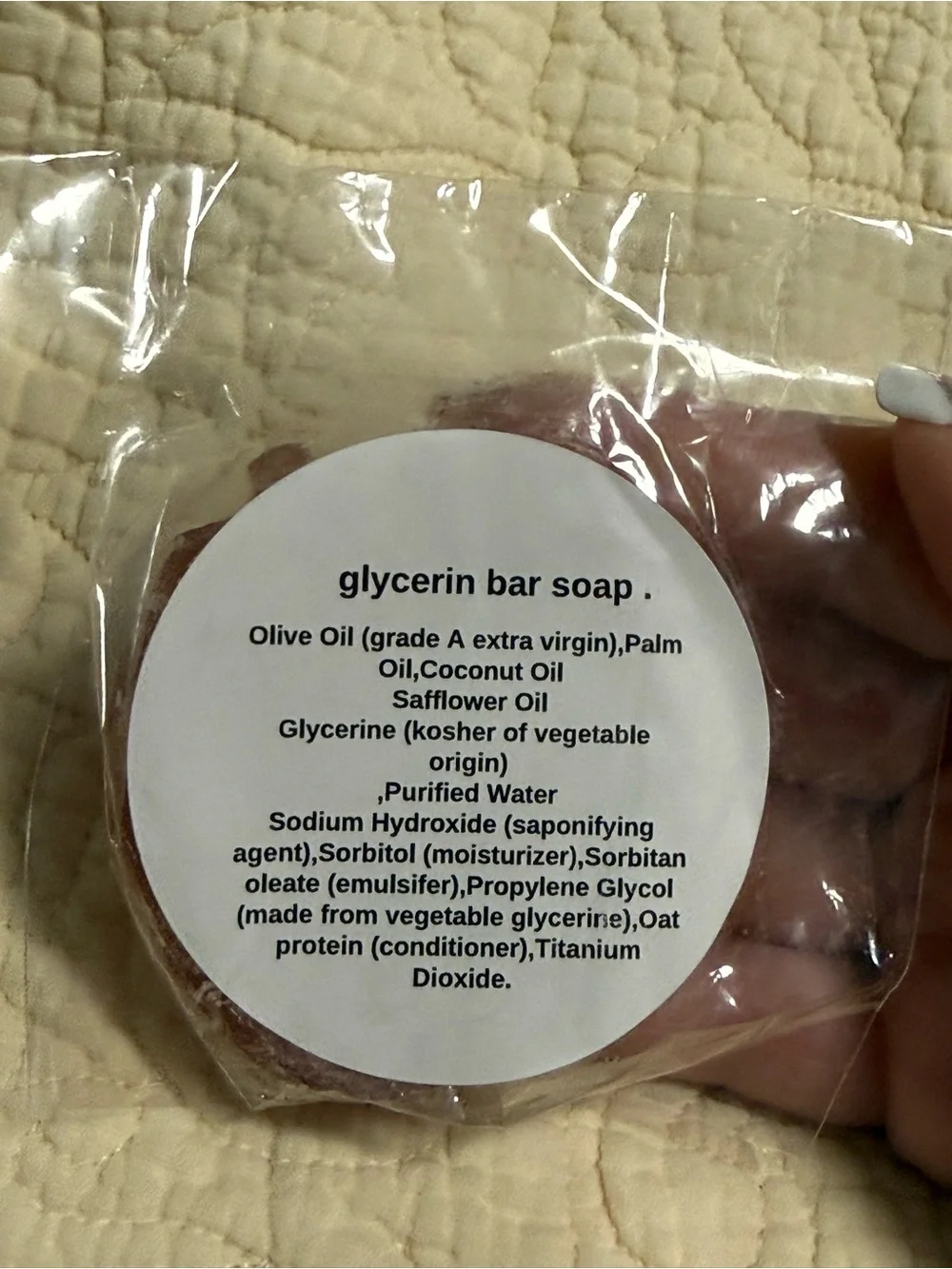 Aminnah Assorted Glycerin Soaps! Pick one! Lady Bug, Bear, Popsicle and Bee!